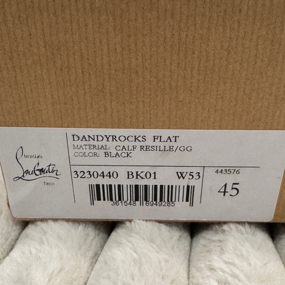 Christian Louboutin Dandyrocks Textured Black Loafers size 45 - Picture 16 of 16